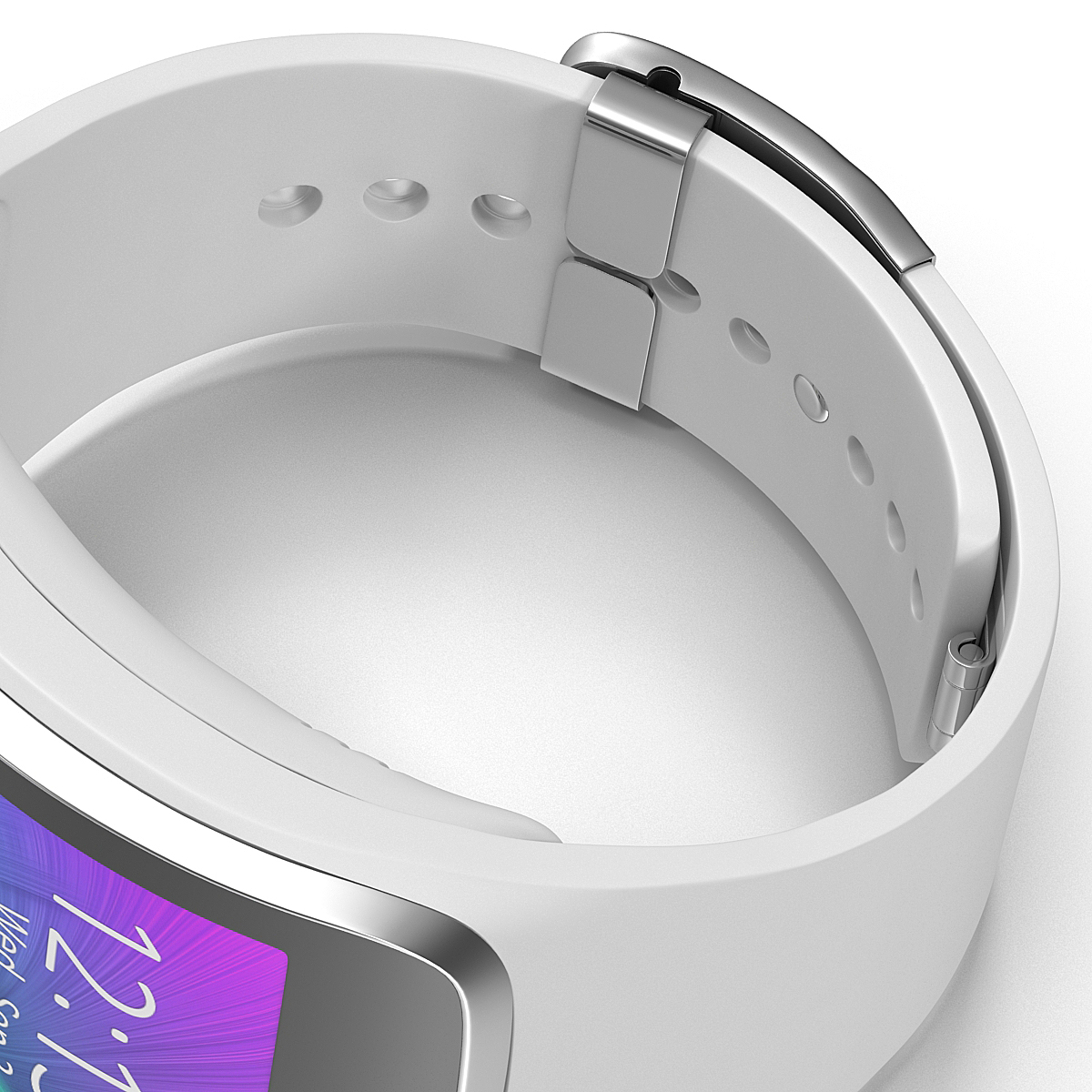 3D model Samsung Gear S White