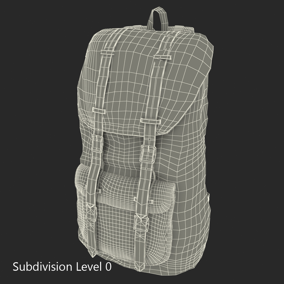 3D Backpack 8 Beige