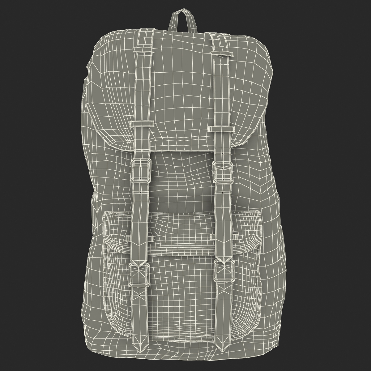 3D Backpack 8 Beige