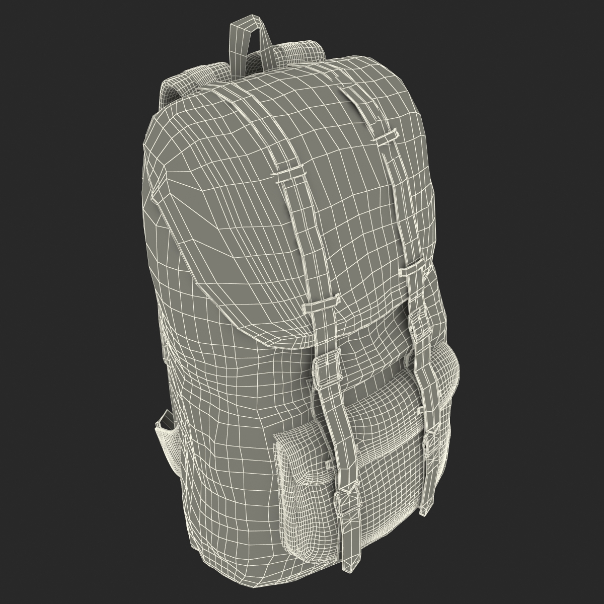 3D Backpack 8 Beige