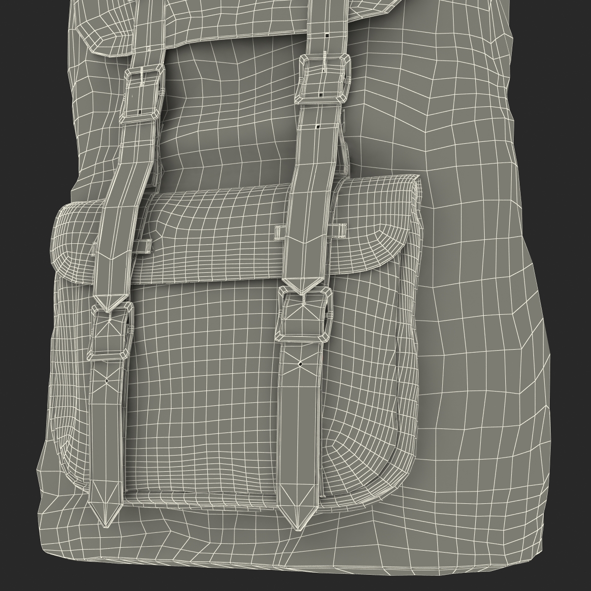 3D Backpack 8 Beige