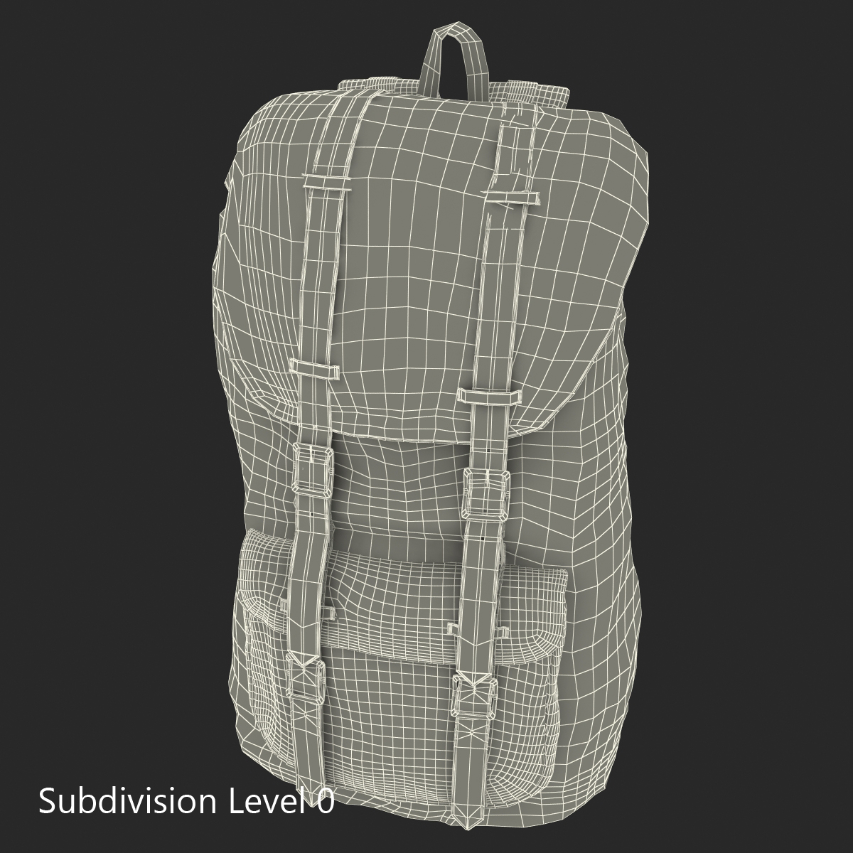 3D Backpack 8 Black