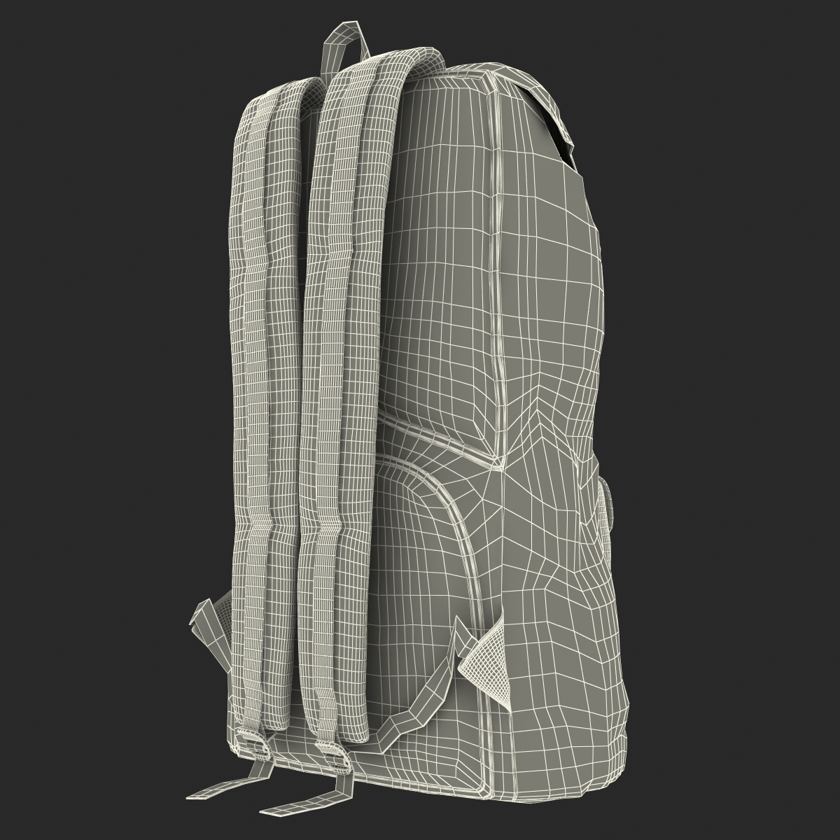 3D model Backpack 8 Blue