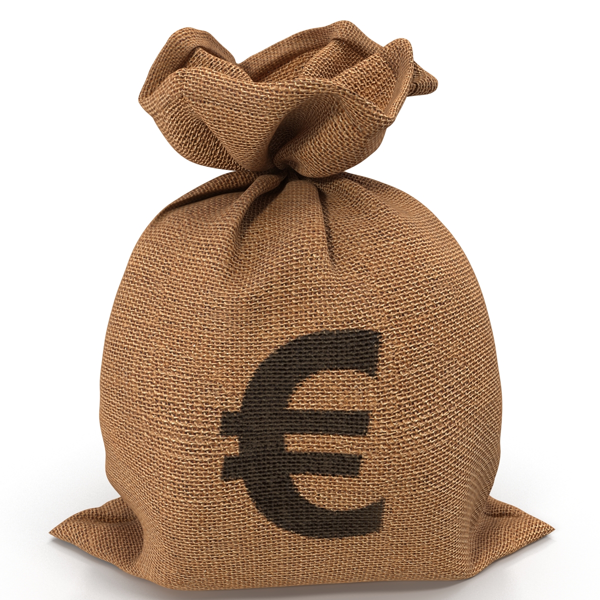 3D Money Bag 2 Euro