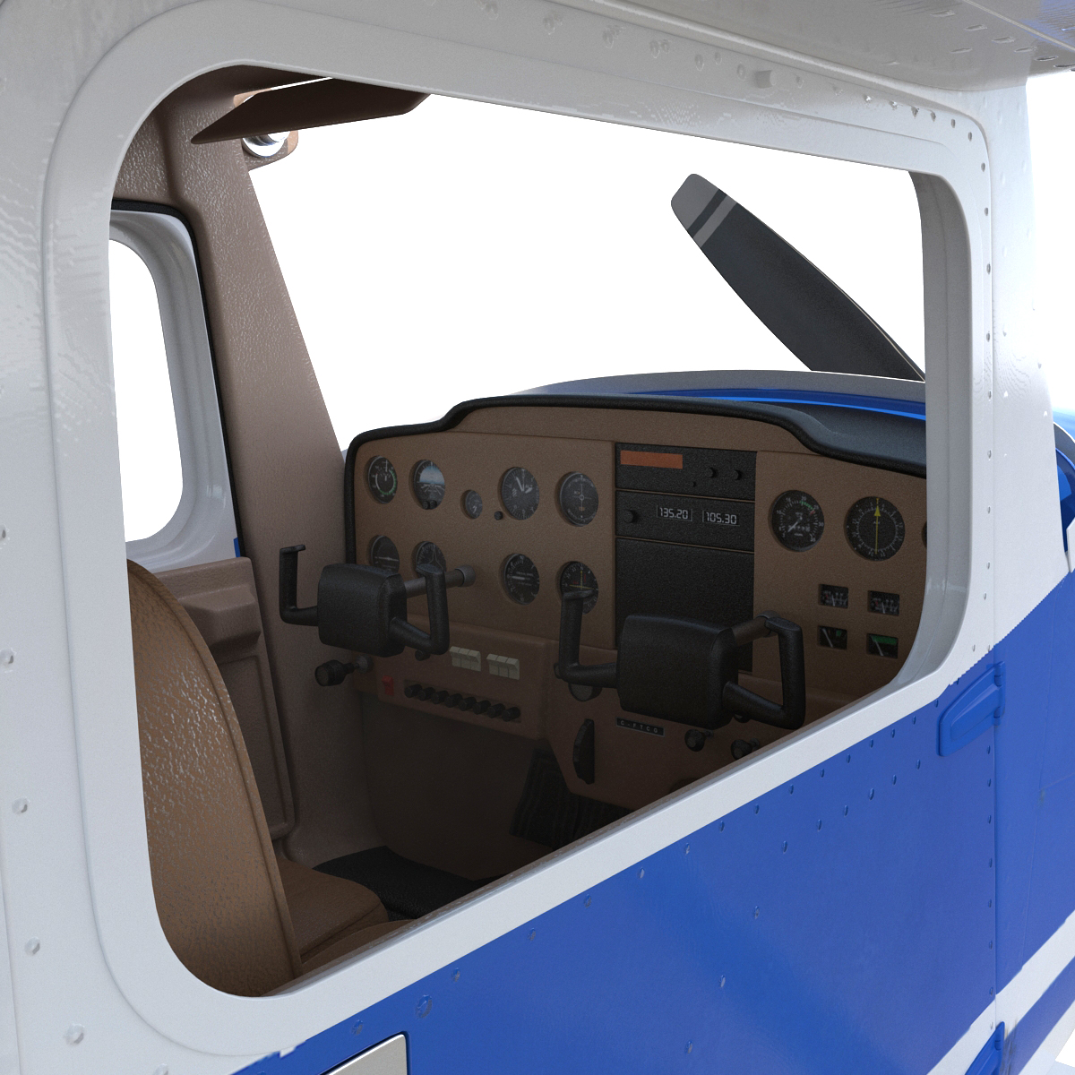 Cessna 150 Seaplane 3D model