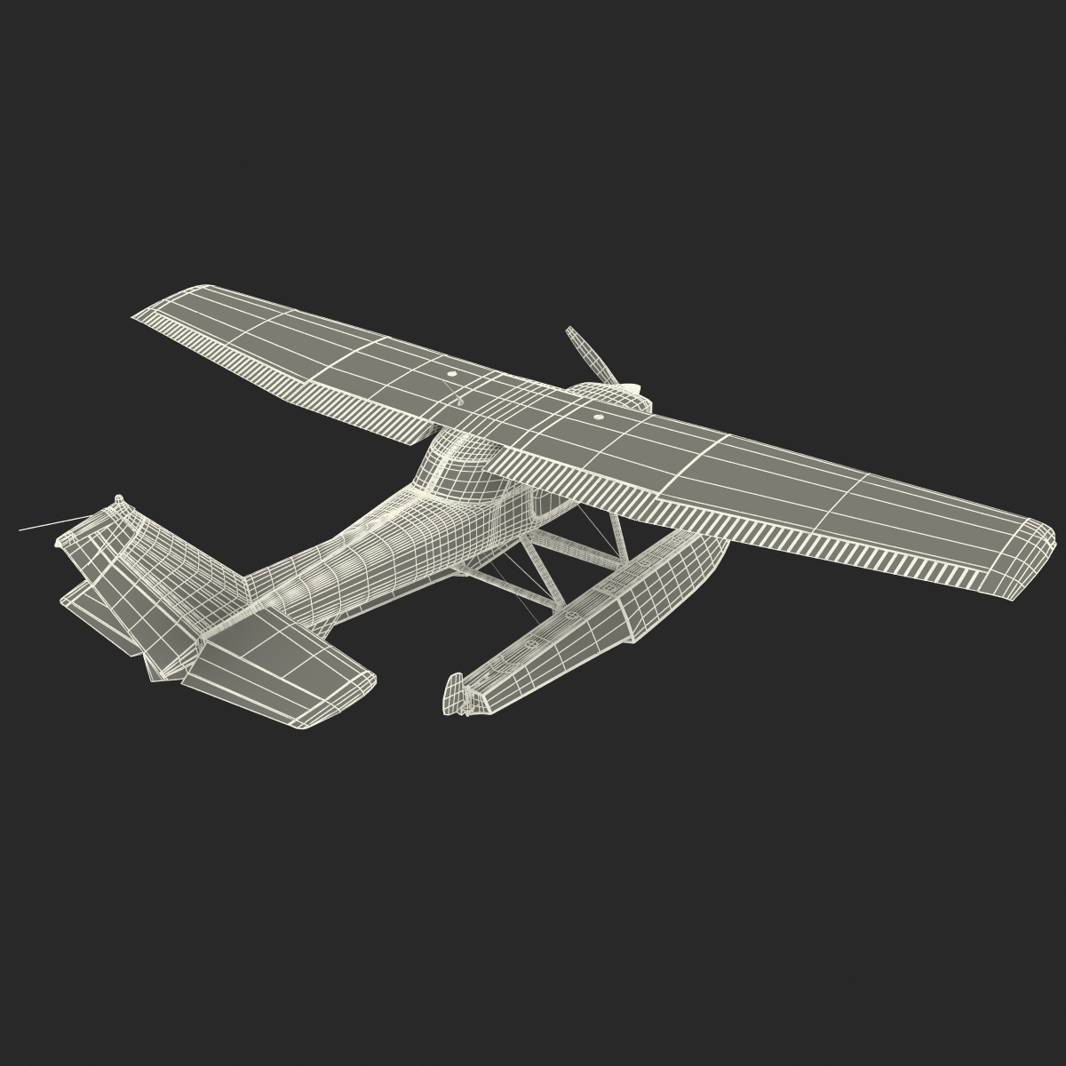 Cessna 150 Seaplane 3D model