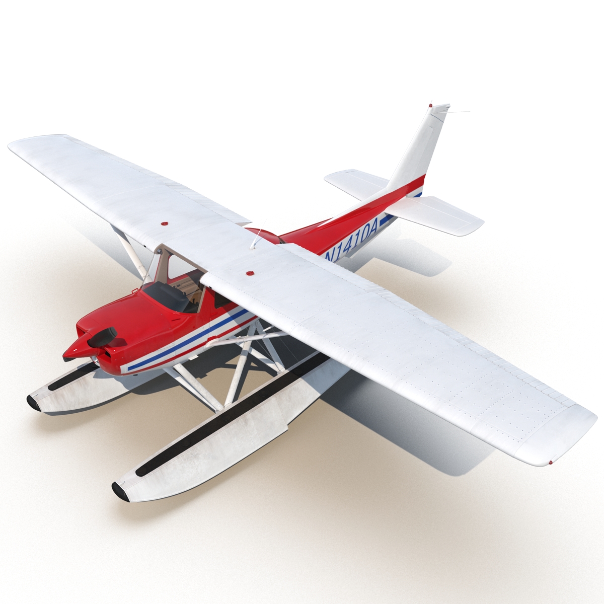 3D Cessna 150 Seaplane 2