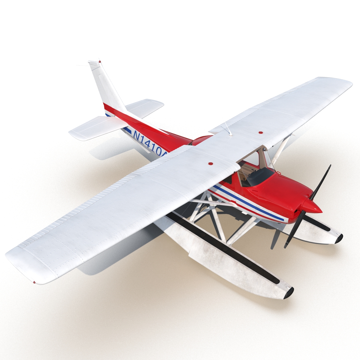 3D Cessna 150 Seaplane 2