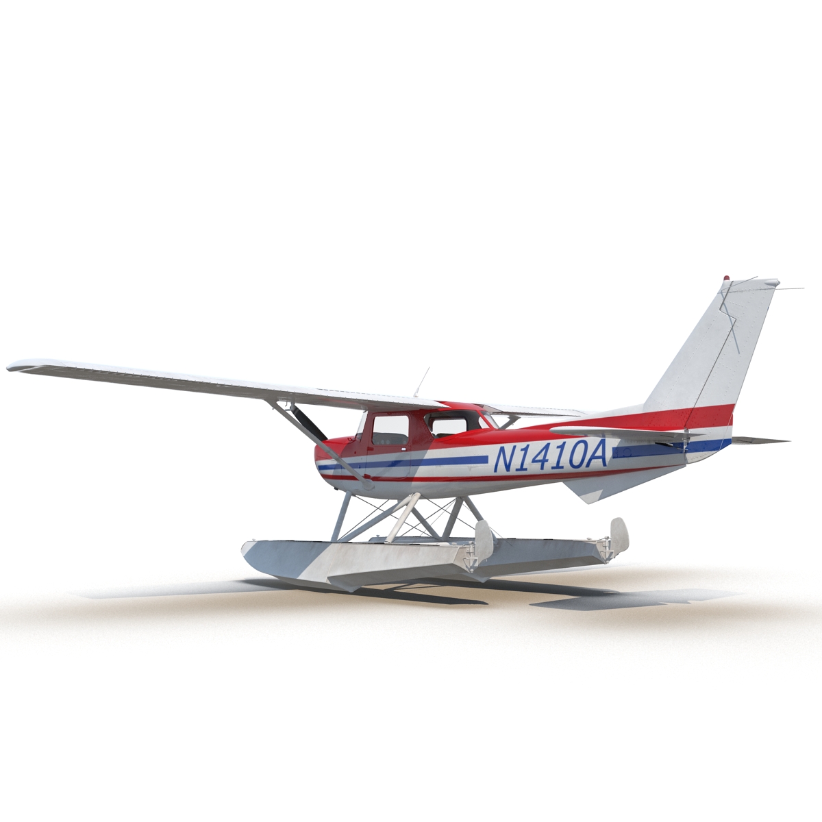 3D Cessna 150 Seaplane 2