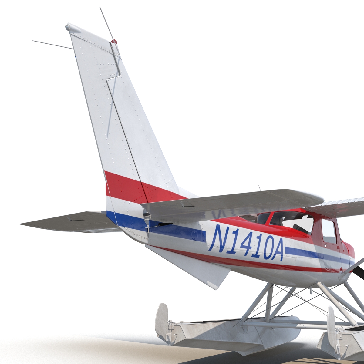 3D Cessna 150 Seaplane 2