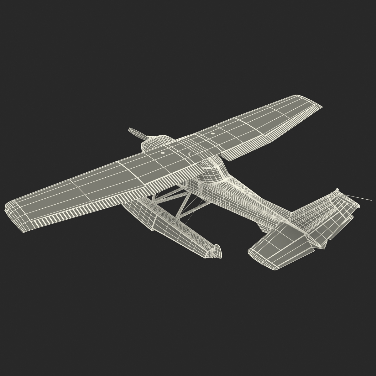 3D Cessna 150 Seaplane 2