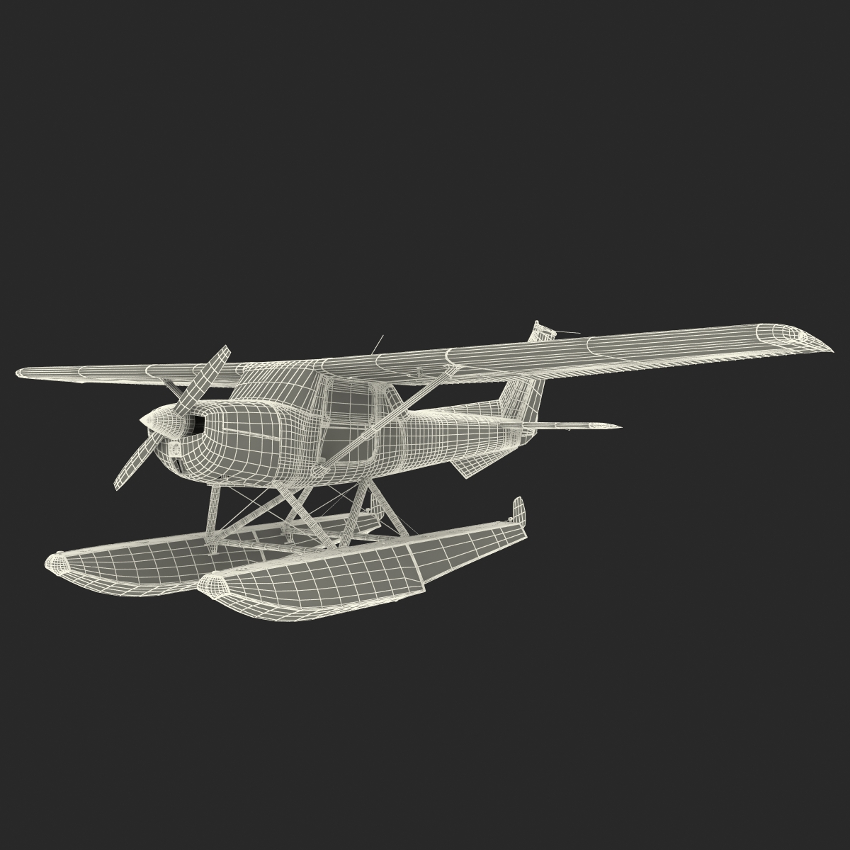 3D Cessna 150 Seaplane 2