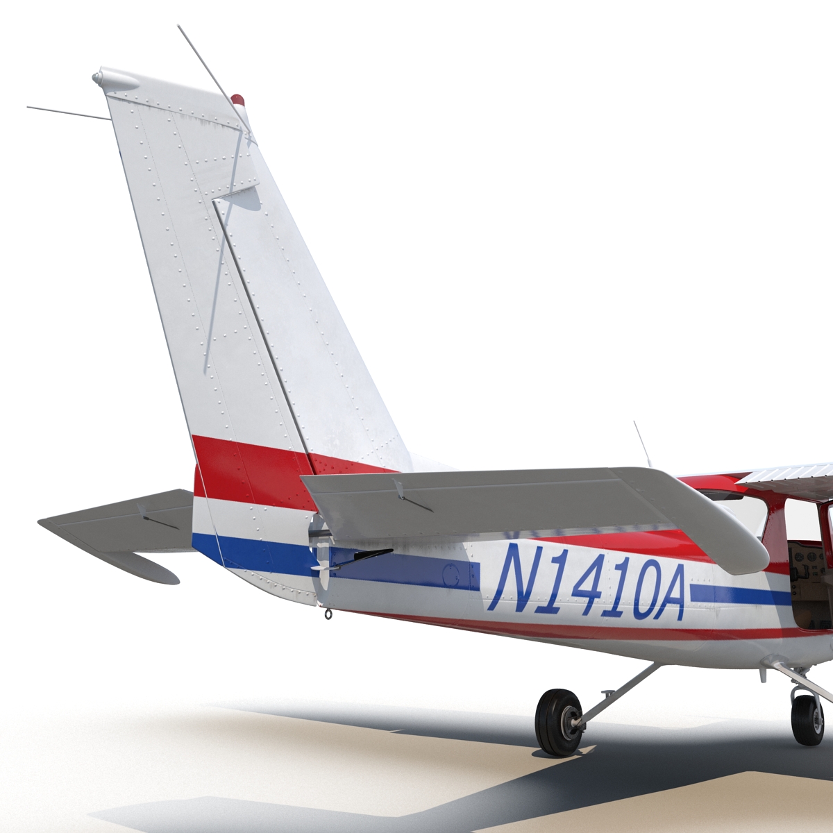 Cessna 150 Rigged 2 3D model