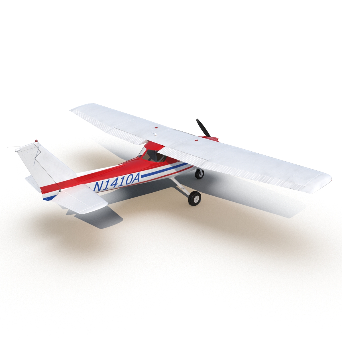 Cessna 150 Rigged 2 3D model