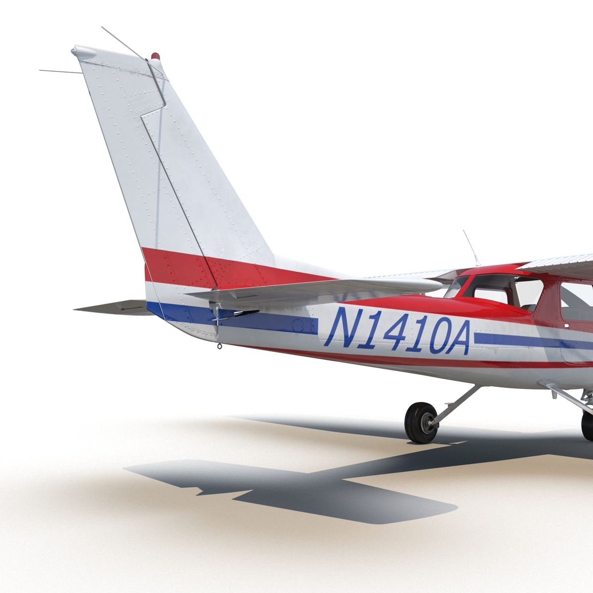 Cessna 150 Rigged 2 3D model