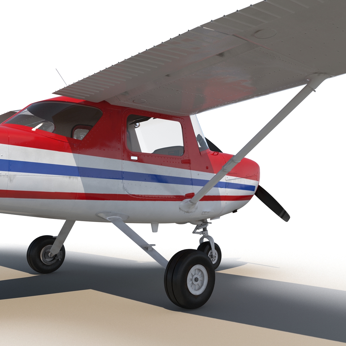 Cessna 150 Rigged 2 3D model