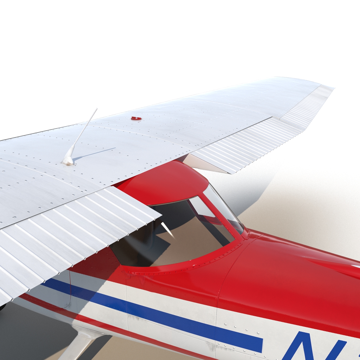 Cessna 150 Rigged 2 3D model