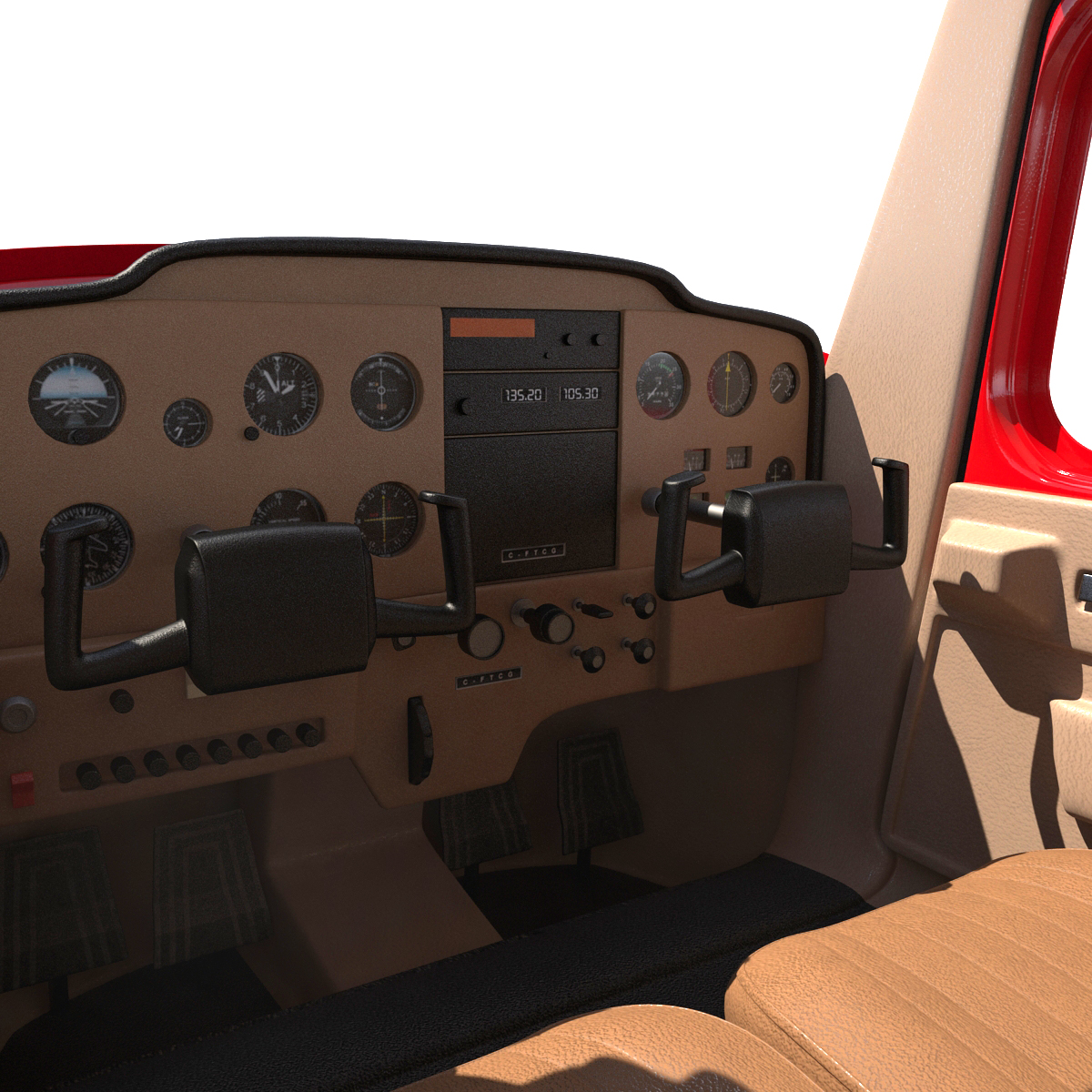 Cessna 150 Rigged 2 3D model