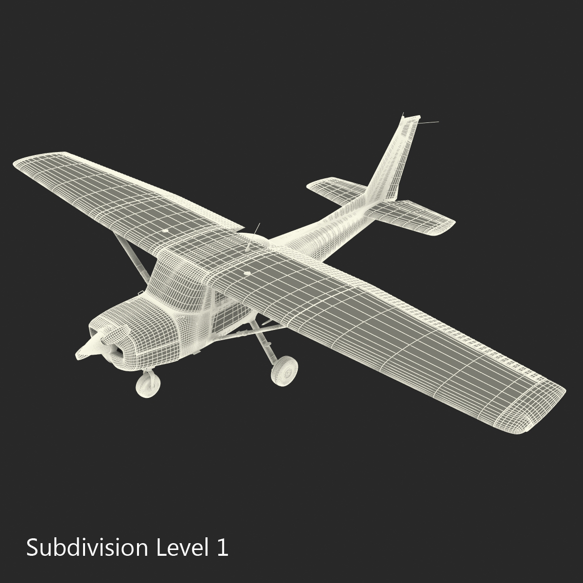 Cessna 150 Rigged 2 3D model