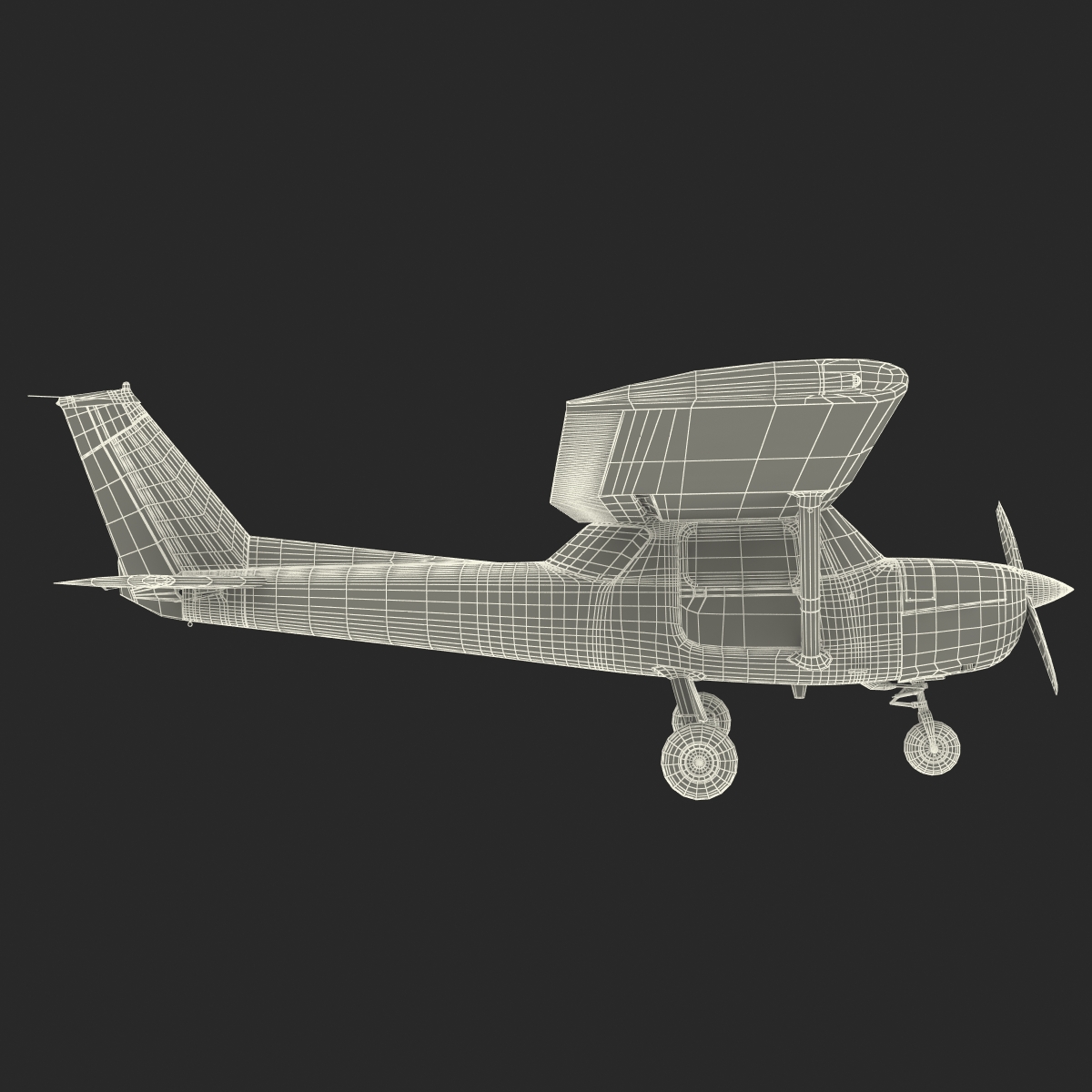 Cessna 150 Rigged 2 3D model