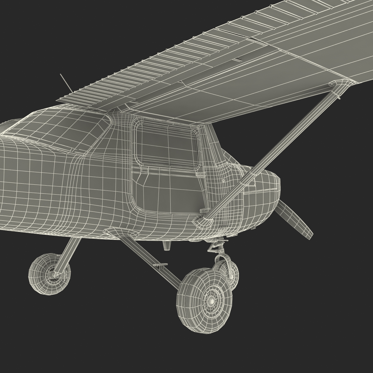 Cessna 150 Rigged 2 3D model