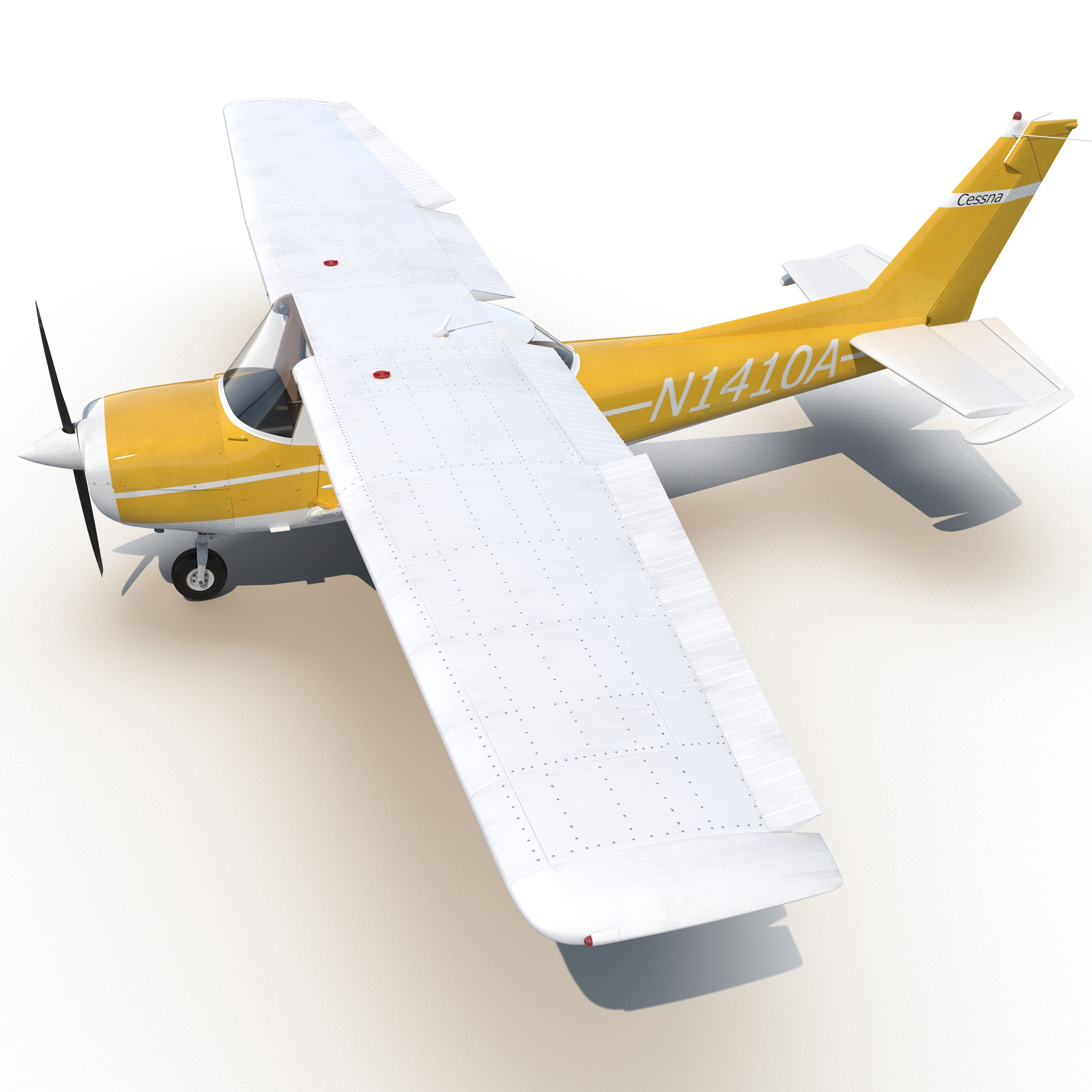 Cessna 150 Rigged 3 3D model