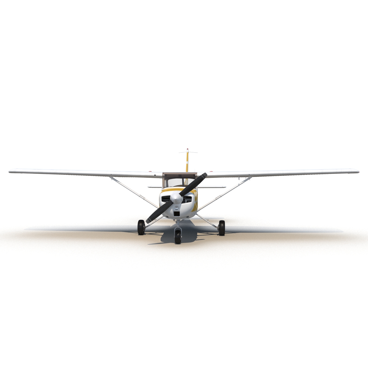 Cessna 150 Rigged 3 3D model