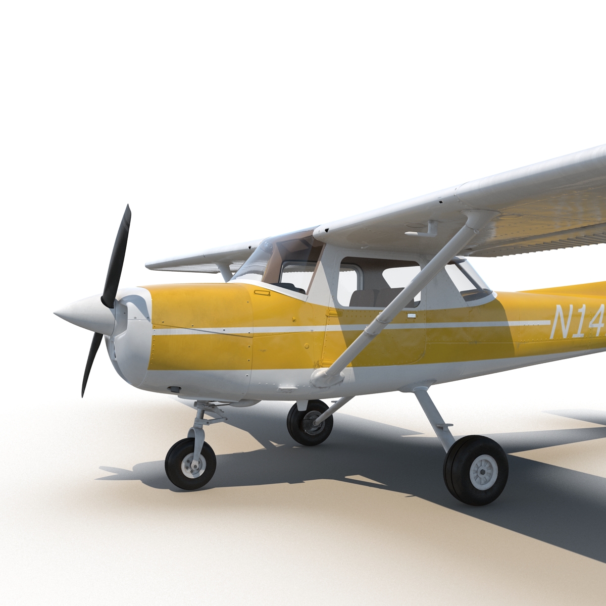 Cessna 150 Rigged 3 3D model