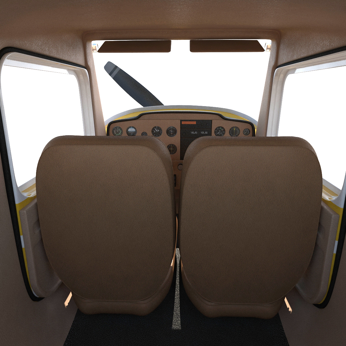 Cessna 150 Rigged 3 3D model