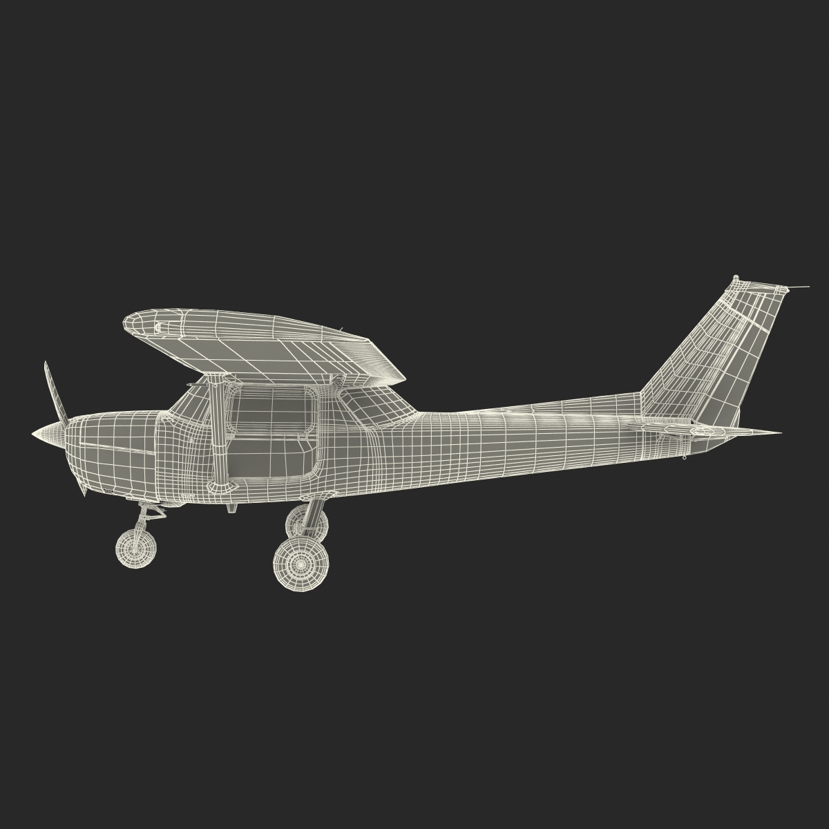 Cessna 150 Rigged 3 3D model