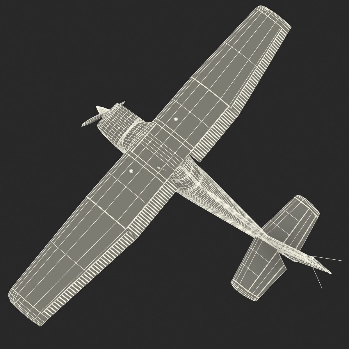 Cessna 150 Rigged 3 3D model