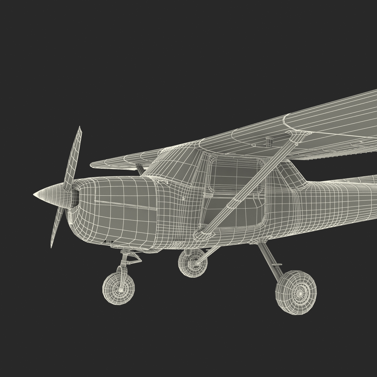 Cessna 150 Rigged 3 3D model