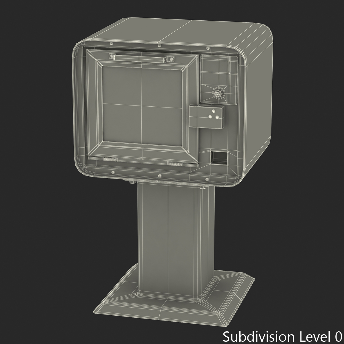 3D USA Today Newspaper Box model