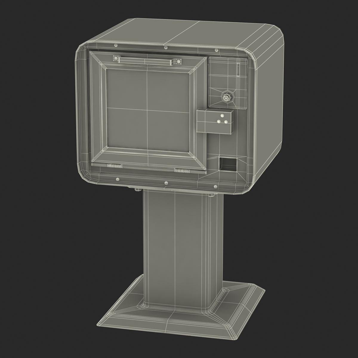 3D USA Today Newspaper Box model