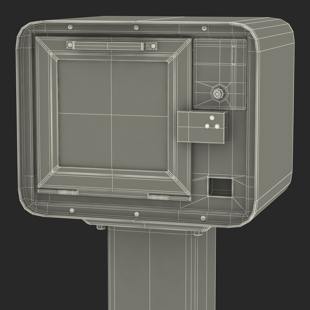 3D USA Today Newspaper Box model