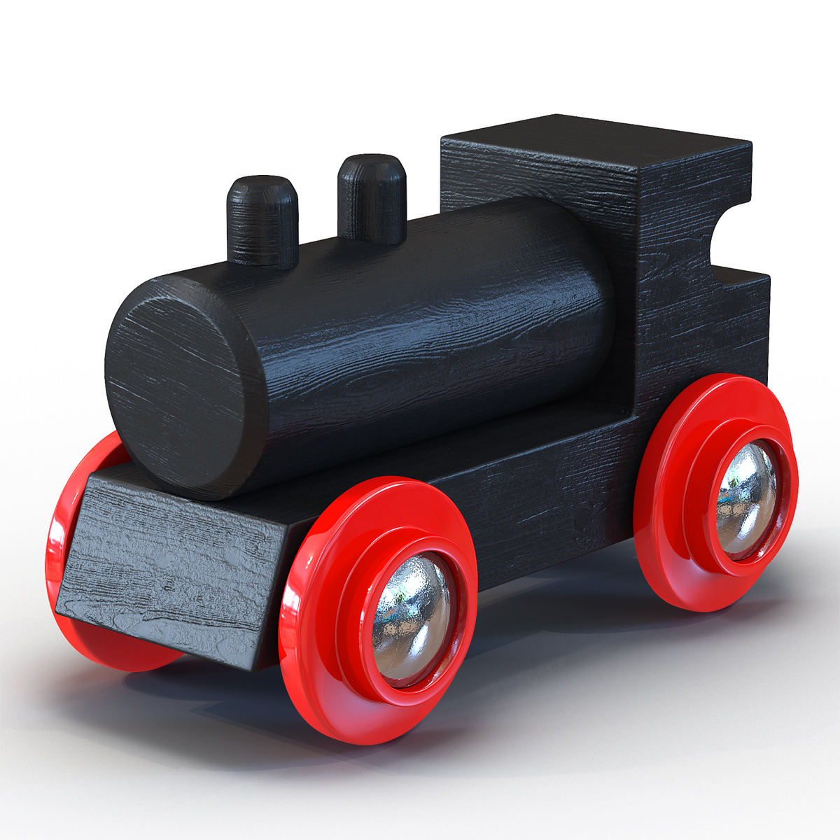 3D Wooden Toy Train 3 model