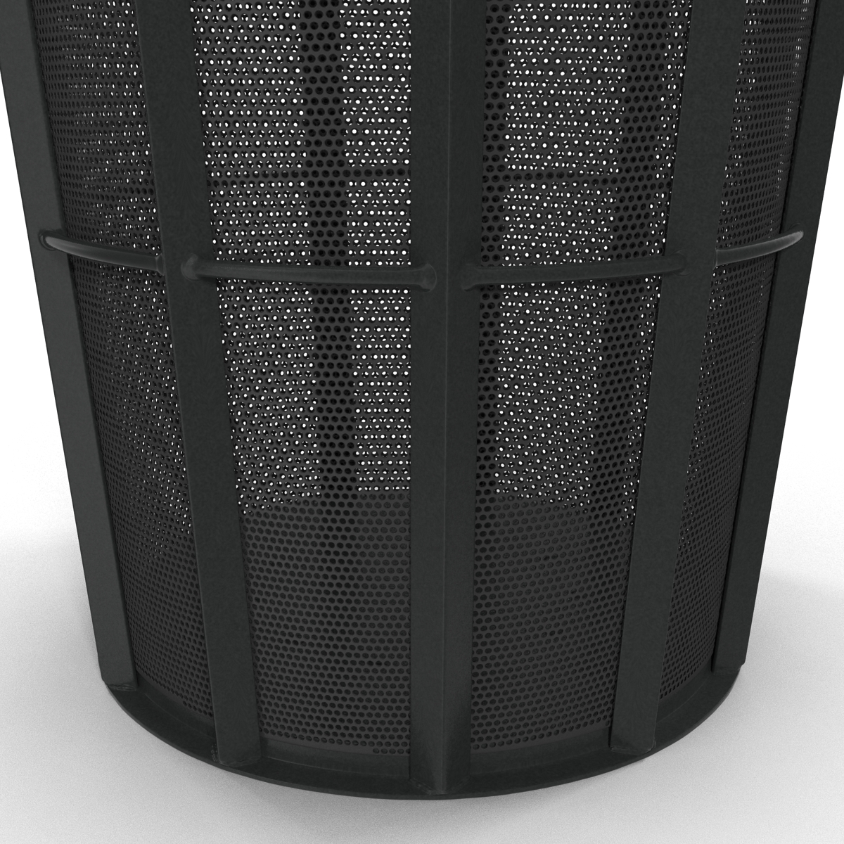 3D Public Garbage Can model