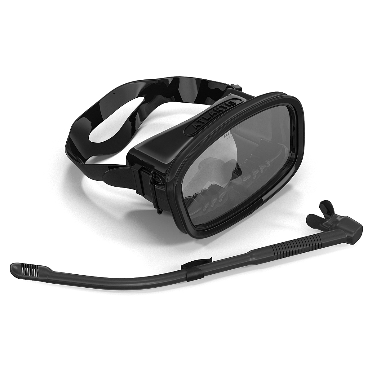 Scuba Mask and Snorkel 2 3D model