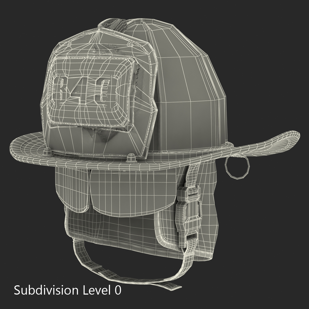 3D Fire Helmet 2 model