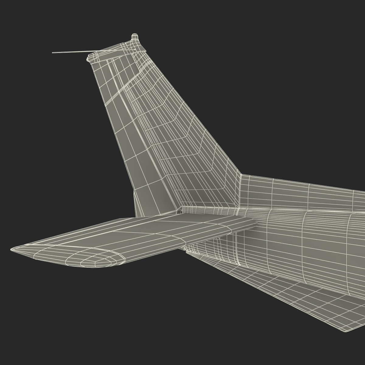 3D Cessna 150 Seaplane Rigged