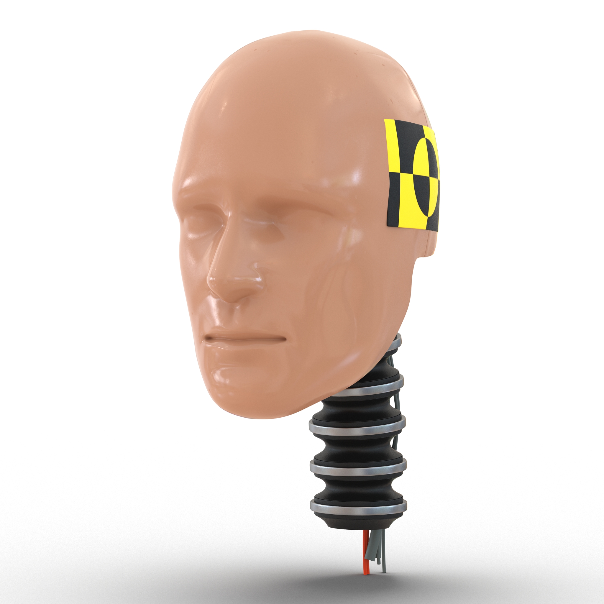 3D Male Crash Test Dummy Head