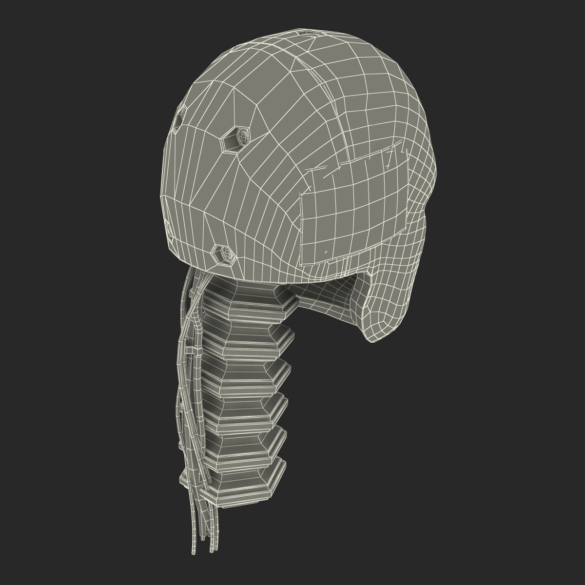 3D Male Crash Test Dummy Head