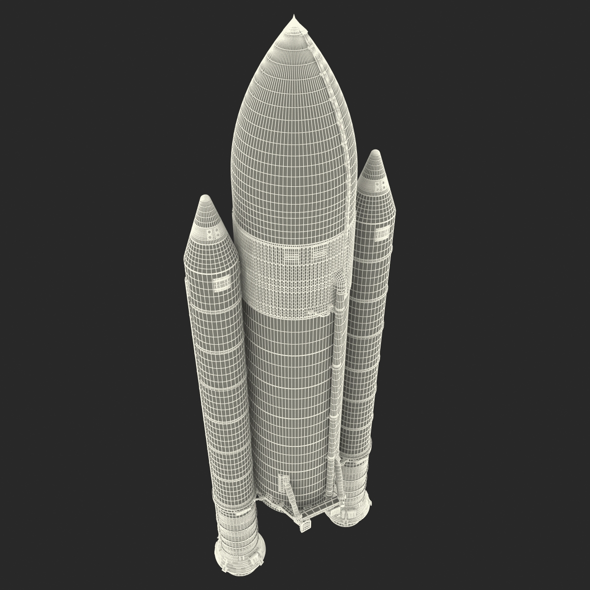 Space Shuttle Rocket Boosters 3D model