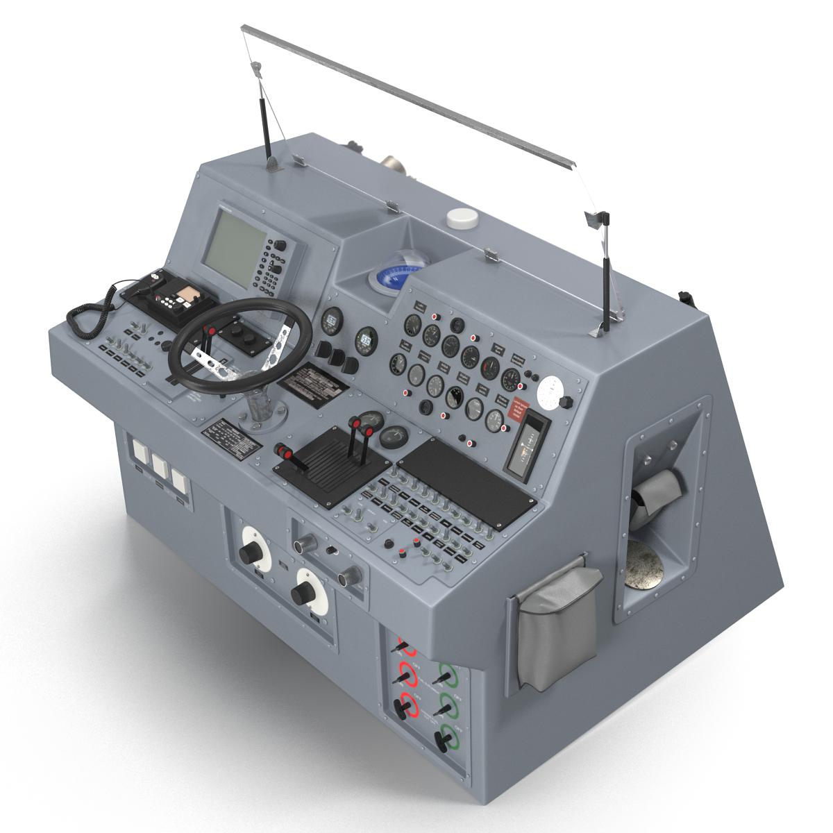 Military Boat Control Panel 3D