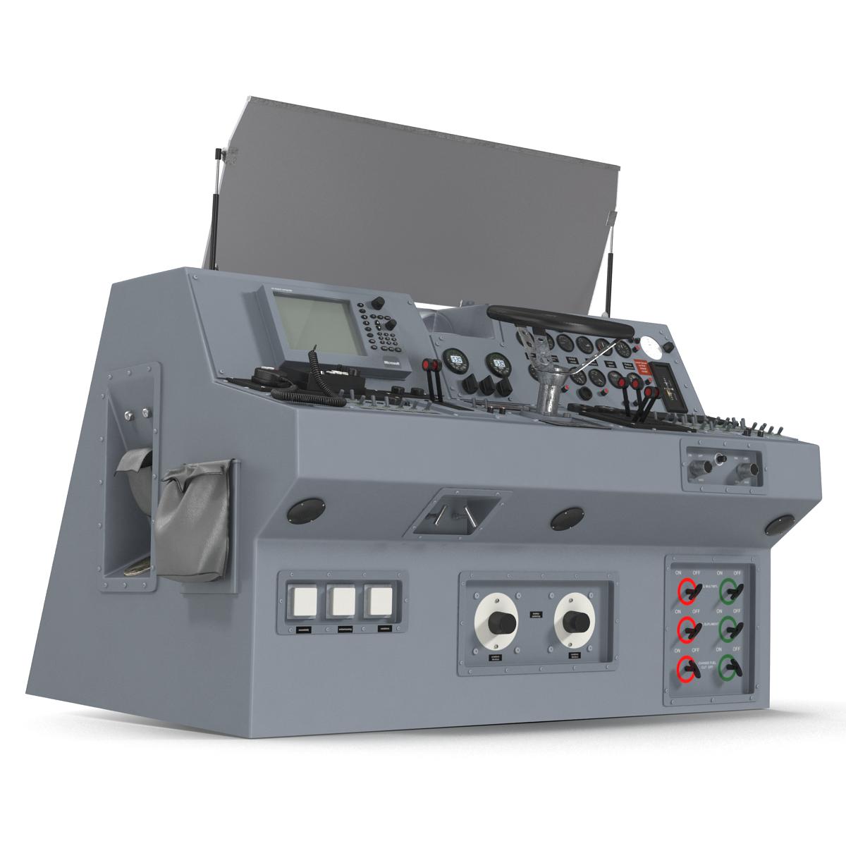 Military Boat Control Panel 3D