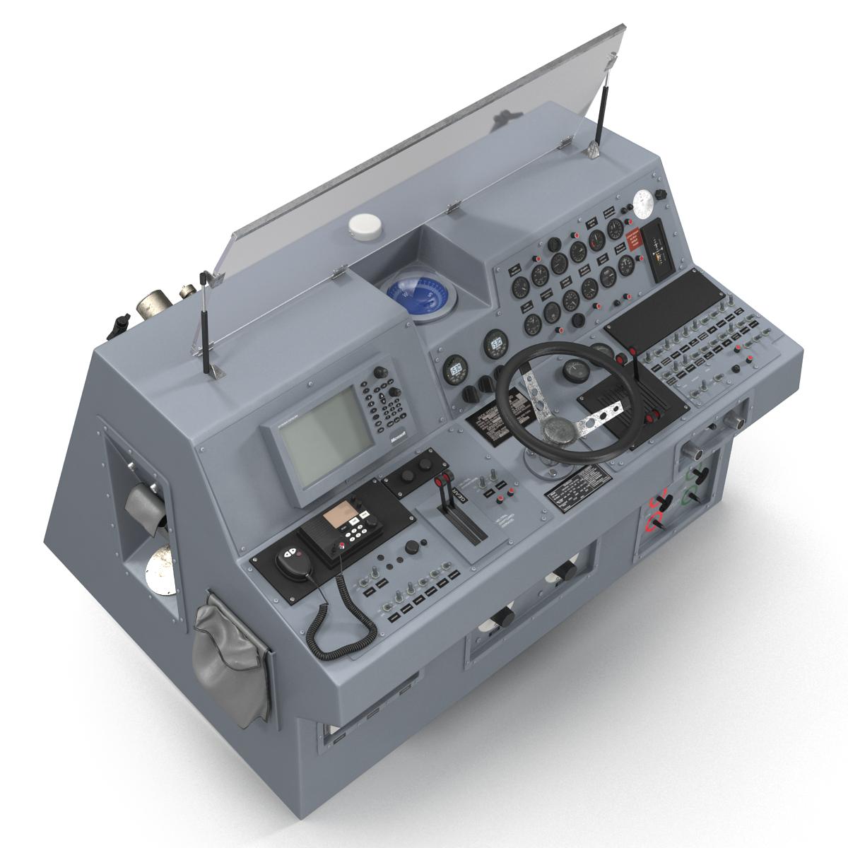 Military Boat Control Panel 3D