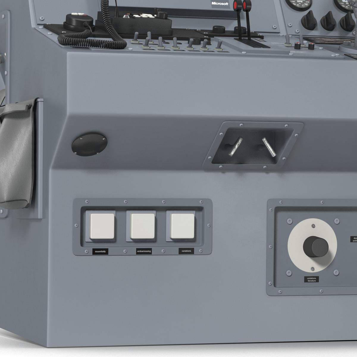 Military Boat Control Panel 3D