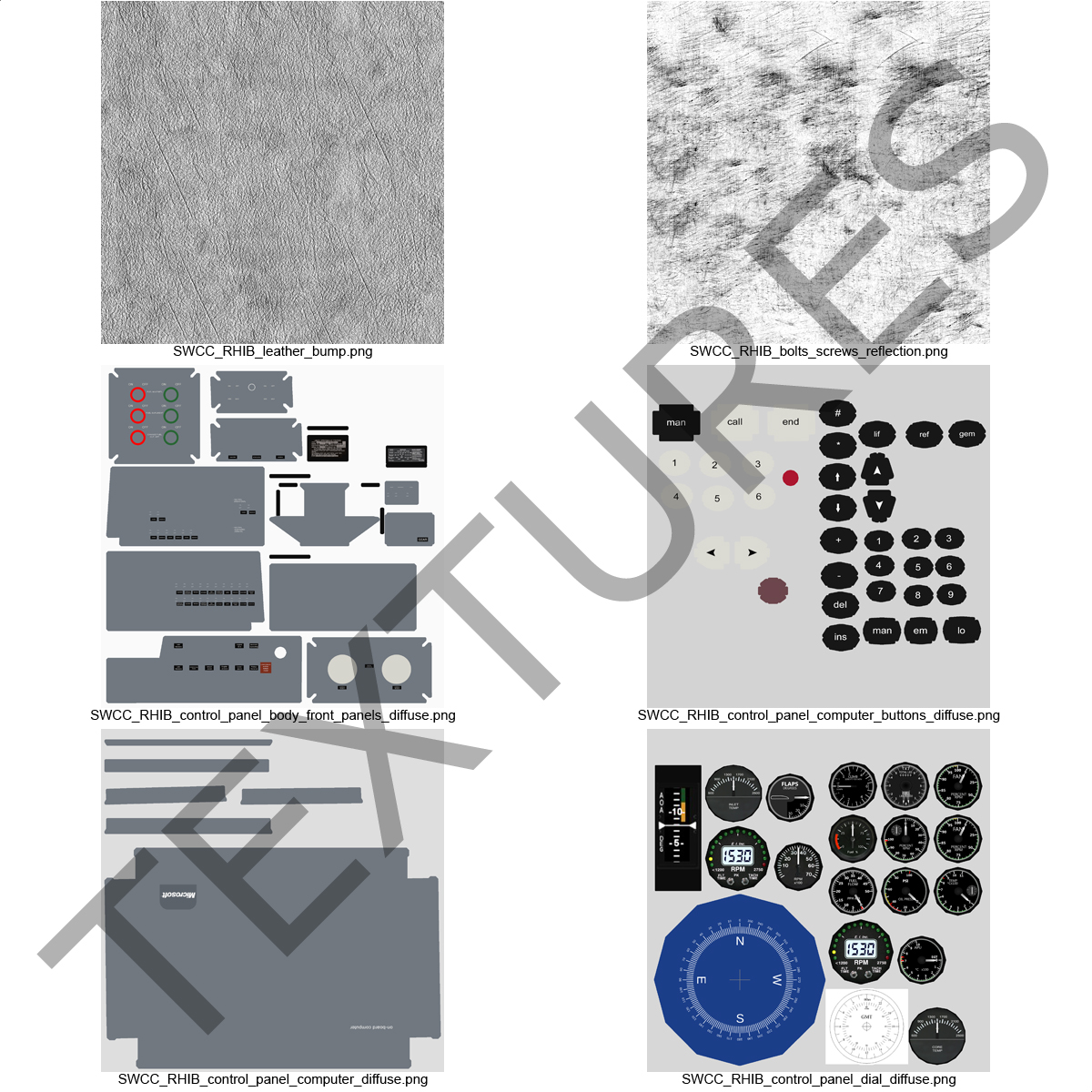 Military Boat Control Panel 3D