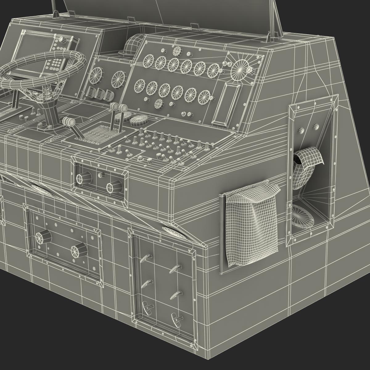 Military Boat Control Panel 3D