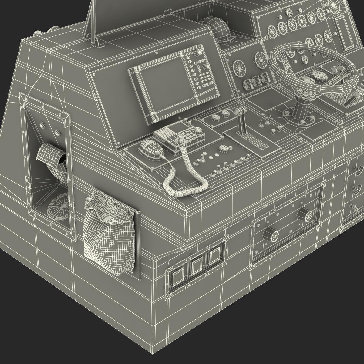 Military Boat Control Panel 3D